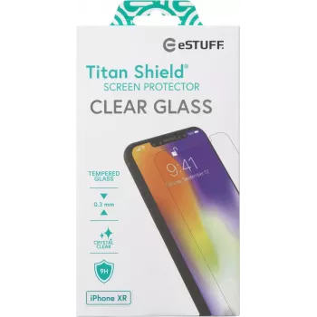 eSTUFF TITAN SHIELD® Apsauginis stiklas Apple iPhone XR skaidrus