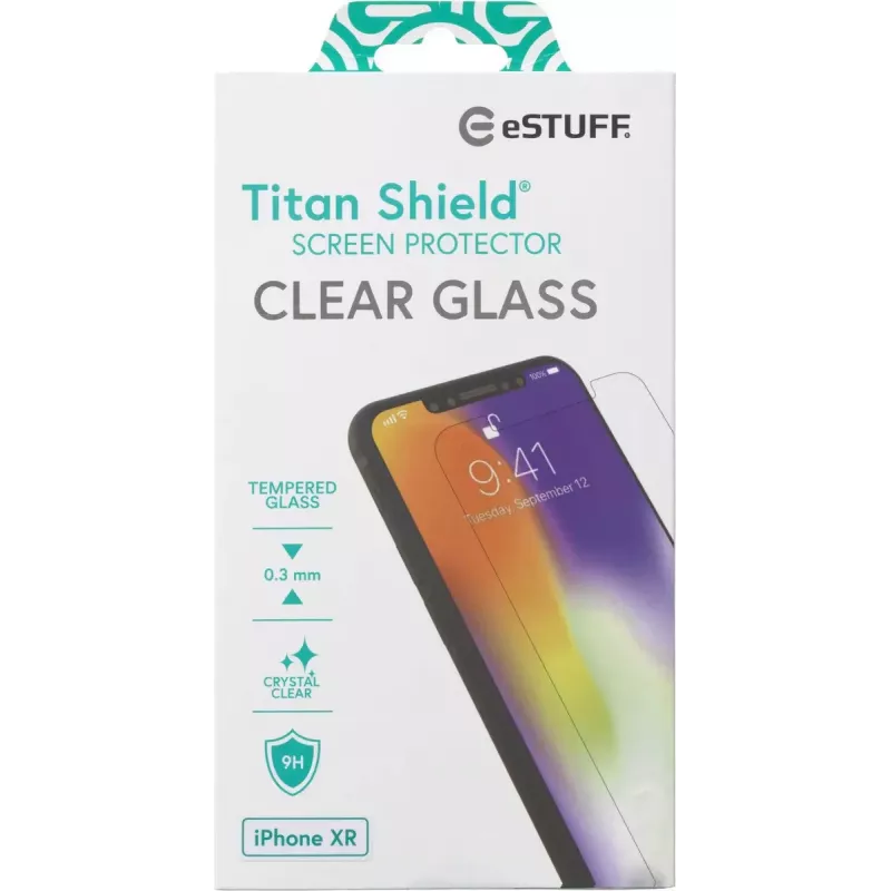 eSTUFF TITAN SHIELD® Apsauginis stiklas Apple iPhone XR skaidrus
