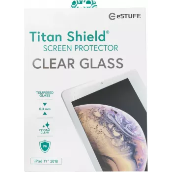 eSTUFF ES503355 grūdinto stiklo apsauginis ekrano stikliukas, skaidrus, Apple planšetėms, 1 vnt.