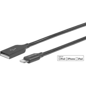 eSTUFF ES601165 Lightning laidas 1,5 m Pilka
