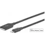 eSTUFF ES601165 Lightning laidas 1,5 m Pilka