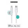 Lightning laidas eSTUFF ES602270 3 m USB-C 2,4 A baltas