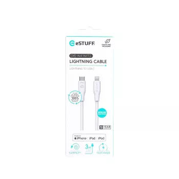 Lightning laidas eSTUFF ES602370 3 m USB-C 2.4 A 5 V