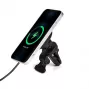 eSTUFF ES638130 automobilinis belaidis magnetinis kroviklis su ventiliacijos angos laikikliu, 15 W, aliuminis