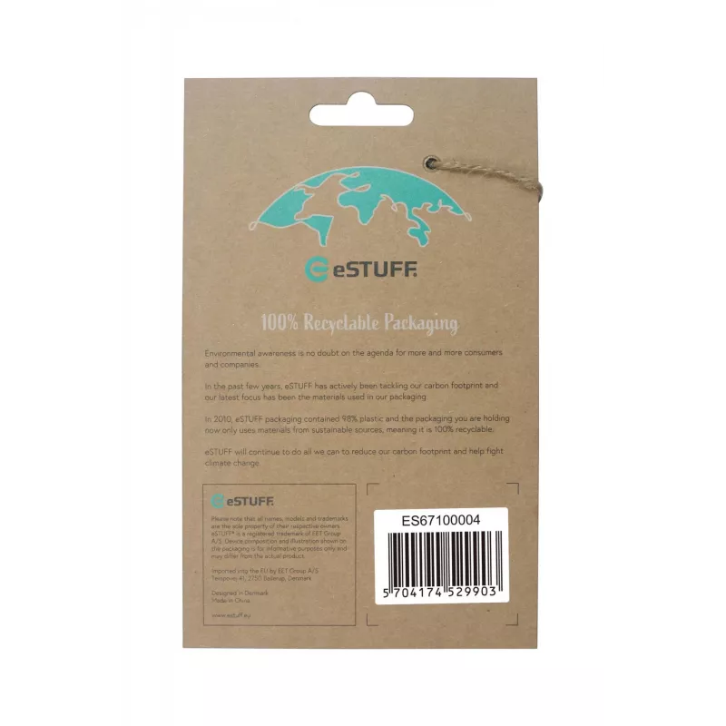 eSTUFF ES67100004 apsauginis dėklas iPhone 13 Pro Max 6,7 inch skaidrus TPU