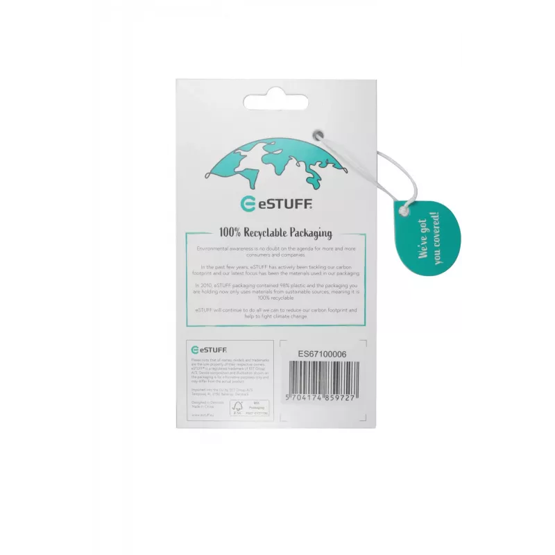 eSTUFF ES67100006 apsauginis dėklas iPhone 14 Pro 6,1 colio permatomas