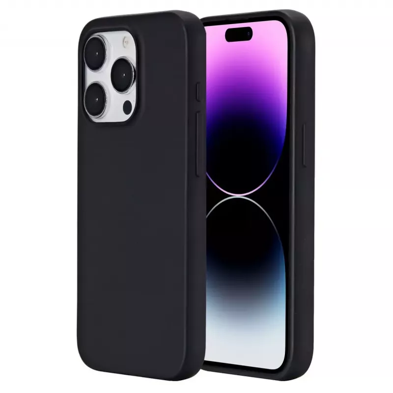 eSTUFF Infinite Vienna ES67101027 galinis dangtelis telefonui iPhone 15 Pro, suderinamas su MagSafe, TPU, juodas