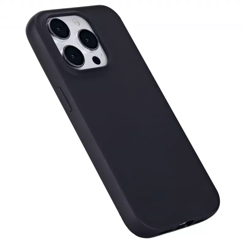 eSTUFF Infinite Vienna ES67101027 galinis dangtelis telefonui iPhone 15 Pro, suderinamas su MagSafe, TPU, juodas