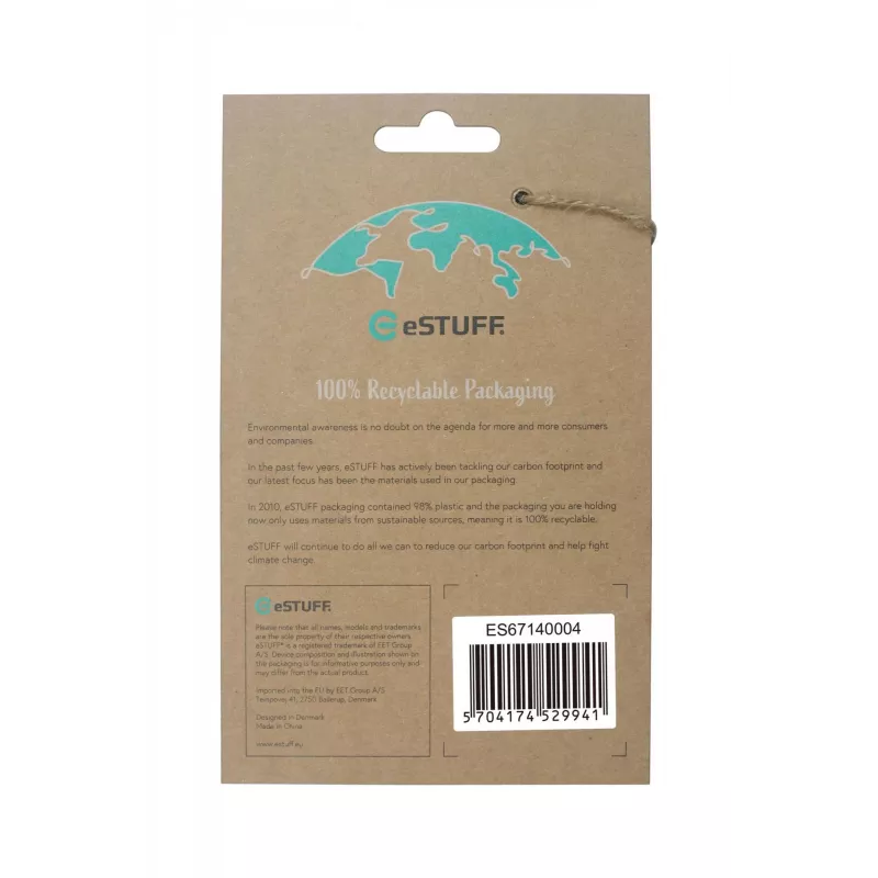 eSTUFF Berlin ES67140004 magnetinis galinis dėklas iPhone 13 Pro Max, MagSafe suderinamumas, TPU, skaidrus