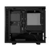 Korpusas Fractal Design Define 7 Nano Black — Mini-ITX/Mini-DTX, ATX maitinimo šaltinis, grūdintas stiklas, 205×399×361 mm