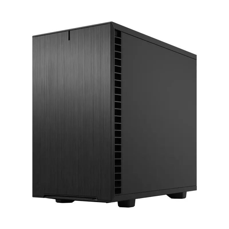 Korpusas Fractal Design Define 7 Nano Black — Mini-ITX/Mini-DTX, ATX maitinimo šaltinis, grūdintas stiklas, 205×399×361 mm