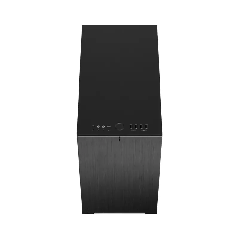 Korpusas Fractal Design Define 7 Nano Black — Mini-ITX/Mini-DTX, ATX maitinimo šaltinis, grūdintas stiklas, 205×399×361 mm