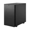 Korpusas Fractal Design Define 7 Nano Black — Mini-ITX/Mini-DTX, ATX maitinimo šaltinis, grūdintas stiklas, 205×399×361 mm