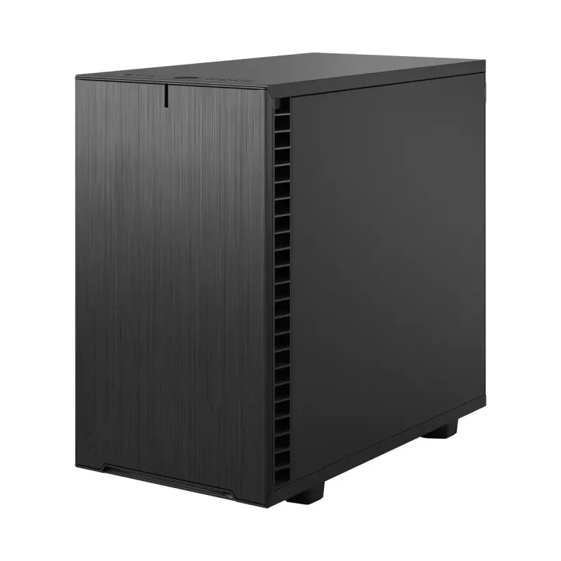 Korpusas Fractal Design Define 7 Nano Black — Mini-ITX/Mini-DTX, ATX maitinimo šaltinis, grūdintas stiklas, 205×399×361 mm