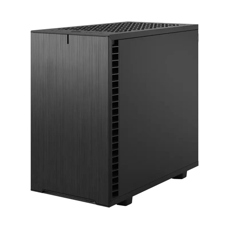 Korpusas Fractal Design Define 7 Nano Black — Mini-ITX/Mini-DTX, ATX maitinimo šaltinis, grūdintas stiklas, 205×399×361 mm