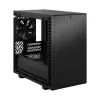 Korpusas Fractal Design Define 7 Nano Black — Mini-ITX/Mini-DTX, ATX maitinimo šaltinis, grūdintas stiklas, 205×399×361 mm