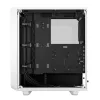 Korpusas PC Fractal Design Meshify 2 Compact — Baltas, ATX PSU, 2x140mm priekyje, 1x120mm gale, 2.5/3.5 colio diskai, 210×424×475 mm