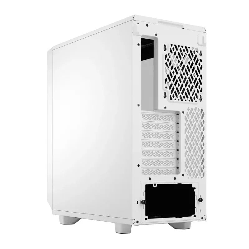 Korpusas PC Fractal Design Meshify 2 Compact — Baltas, ATX PSU, 2x140mm priekyje, 1x120mm gale, 2.5/3.5 colio diskai, 210×424×475 mm