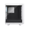 Korpusas Fractal Design Meshify 2 Compact RGB White — ATX/microATX/Mini-ITX, 4x120 mm RGB ventiliatoriai priekyje, 1x120 mm gale, 2.5/3.5 colio diskai
