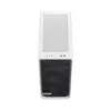 Korpusas Fractal Design Meshify 2 Compact RGB White — ATX/microATX/Mini-ITX, 4x120 mm RGB ventiliatoriai priekyje, 1x120 mm gale, 2.5/3.5 colio diskai