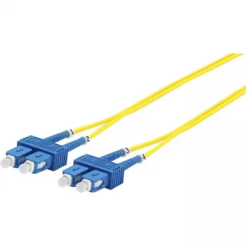 Microconnect FIB221001 1 m SC–SC vienmodis (OS2) šviesolaidinis kabelis, geltonas