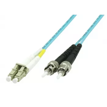 Microconnect FIB412003 3 m OM3 daugiamodis lankstus šviesolaidinis kabelis LC ST mėlynas