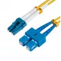 Microconnect FIB421007 7 m vienmodis šviesolaidinis kabelis LC SC, geltonas, OS2