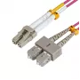 Microconnect FIB422002P OM4 šviesolaidinis kabelis 2 m LC SC violetinis