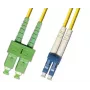 Microconnect FIB8410005 vienmodis šviesolaidinis kabelis 0,5 m SC LC geltonas