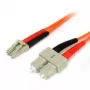 StarTech.com 3 m šviesolaidinis kabelis - daugiamodis dupleksas 62.5/125 LSZH šviesolaidinis šuolinis laidas - LC/SC
