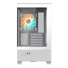 GIGABYTE C201 PANORAMIC ICE kompiuterio korpusas - Mid Tower, m-ATX, 360 mm radiatoriaus palaikymas, 3 iš anksto sumontuoti ventiliatoriai, USB 3.0, RGB Fusion palaikymas