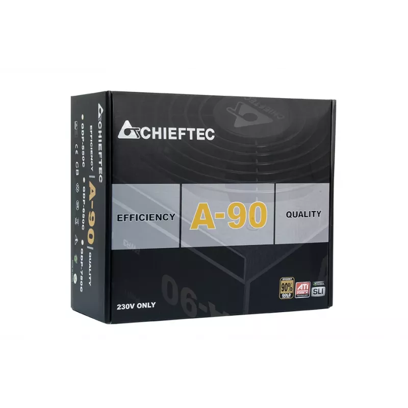 Chieftec GDP-750C maitinimo blokas 750 W 20+4 pin ATX PS/2 Juodas