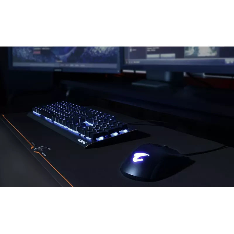 GIGABYTE AMP900 Gaming pelėdos kilimėlis Juoda, Oranžinė