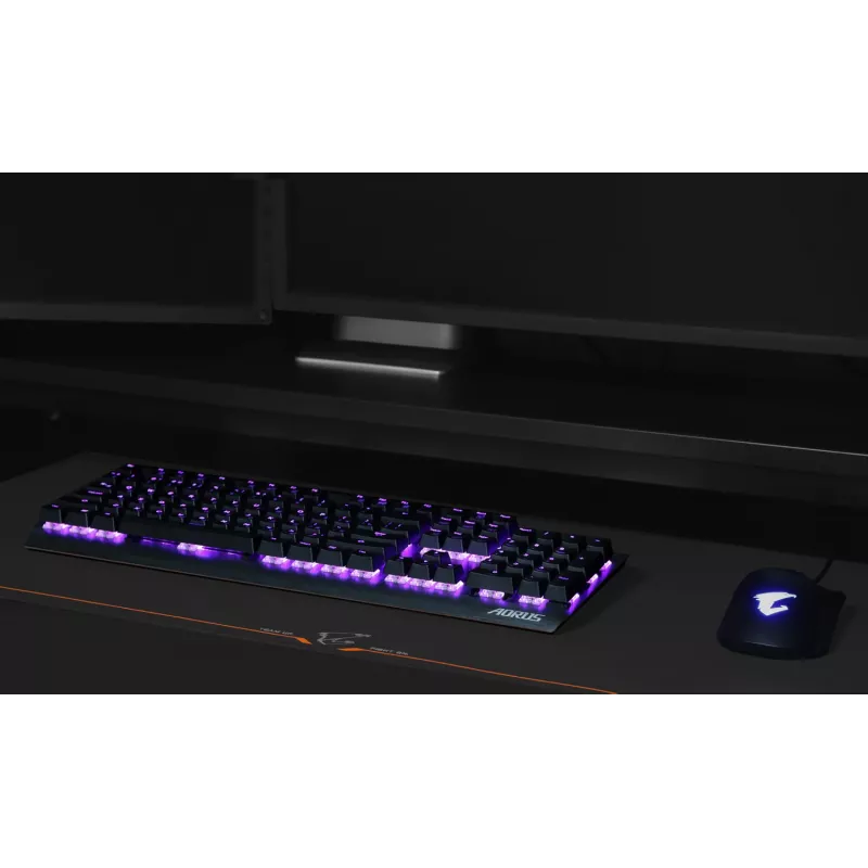 GIGABYTE AMP900 Gaming pelėdos kilimėlis Juoda, Oranžinė