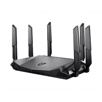 MSI RadiX AX6600 WiFi 6 Tri-Band belaidis maršrutizatorius Gigabit Ethernet Tri-band (2,4 GHz / 5 GHz / 5 GHz) Juoda