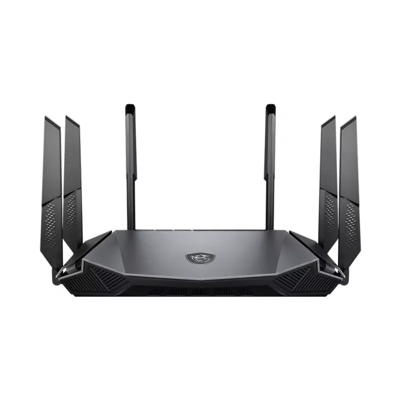 MSI RadiX AX6600 WiFi 6 Tri-Band belaidis maršrutizatorius Gigabit Ethernet Tri-band (2,4 GHz / 5 GHz / 5 GHz) Juoda