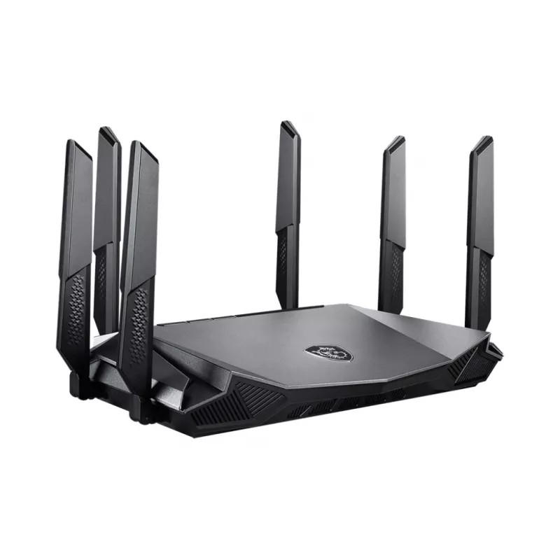 MSI RadiX AX6600 WiFi 6 Tri-Band belaidis maršrutizatorius Gigabit Ethernet Tri-band (2,4 GHz / 5 GHz / 5 GHz) Juoda