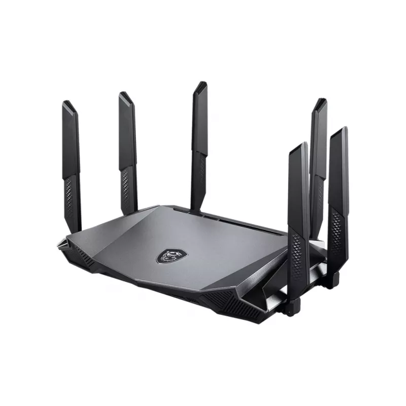 MSI RadiX AX6600 WiFi 6 Tri-Band belaidis maršrutizatorius Gigabit Ethernet Tri-band (2,4 GHz / 5 GHz / 5 GHz) Juoda