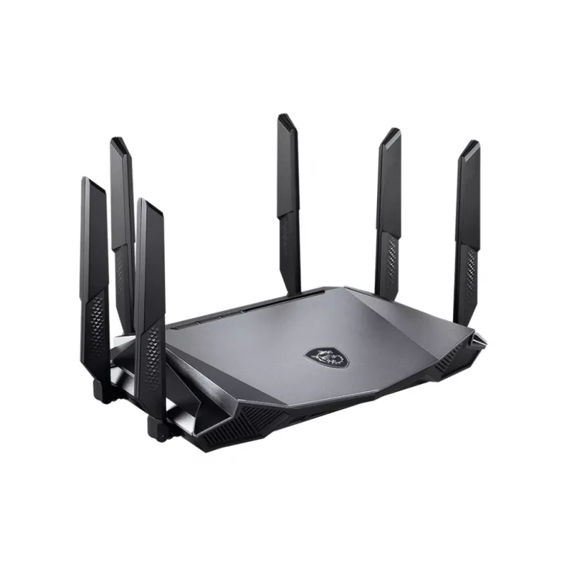 MSI RadiX AX6600 WiFi 6 Tri-Band belaidis maršrutizatorius Gigabit Ethernet Tri-band (2,4 GHz / 5 GHz / 5 GHz) Juoda