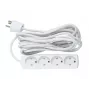 Microconnect GRU00450WDK ilgintuvas 5 m 4 Danijos tipo lizdai Baltas