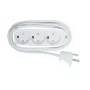 Prailginimo laidas Microconnect GRU035WDK 5 m, 3 kištukiniai lizdai, baltas