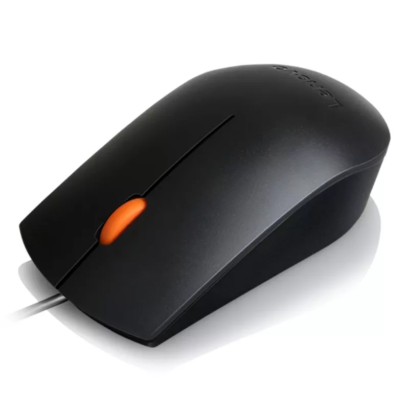 Lenovo 300 GX30M39704 optinė pelė su laidu, universali, USB Type-A, 1600 DPI, 3 mygtukai, juoda