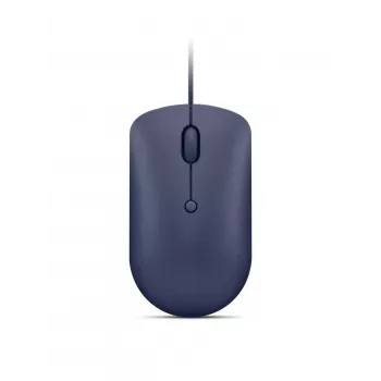 Laidinė USB-C optinė pelė Lenovo GY51D20878, ambidekstrinė, 2400 DPI, 4 mygtukai, mėlyna