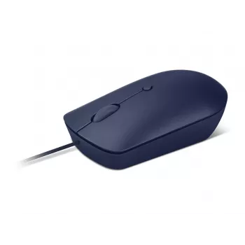 Laidinė USB-C optinė pelė Lenovo GY51D20878, ambidekstrinė, 2400 DPI, 4 mygtukai, mėlyna