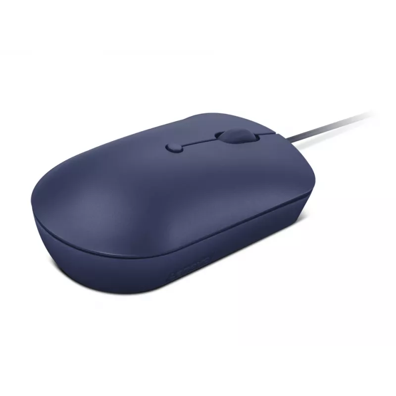 Laidinė USB-C optinė pelė Lenovo GY51D20878, ambidekstrinė, 2400 DPI, 4 mygtukai, mėlyna