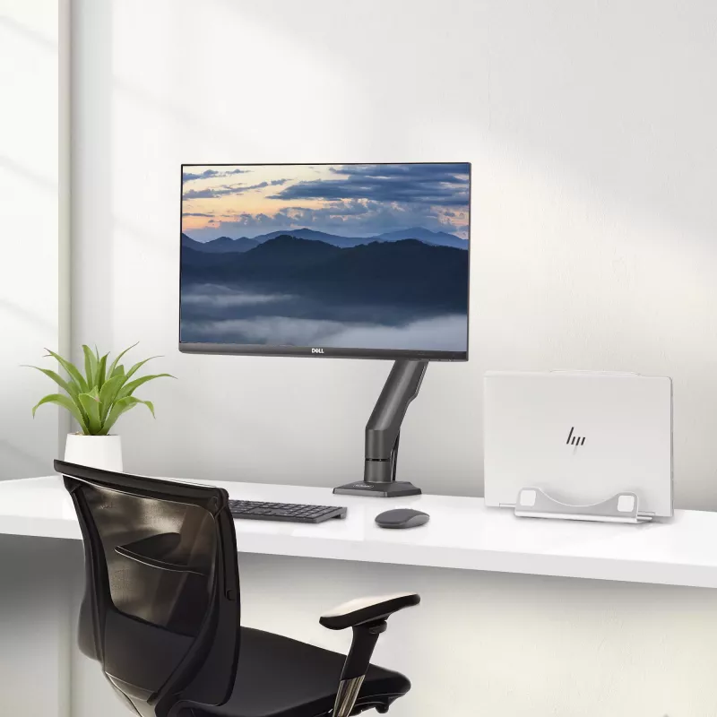 StarTech.com Stalo monitoriaus laikiklis, iki 32 colių ekranui, max 10 kg, VESA 75x75/100x100, C spaustuvas, pilnai artikuliuojamas, mechaninė spyruoklė, TAA atitikmuo