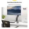 StarTech.com Stalo monitoriaus laikiklis, iki 32 colių ekranui, max 10 kg, VESA 75x75/100x100, C spaustuvas, pilnai artikuliuojamas, mechaninė spyruoklė, TAA atitikmuo