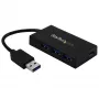 StarTech.com HB30A3A1CSFS stalinis USB 3.0 šakotuvas su 4 prievadais, USB-A į 3x USB-A + 1x USB-C, su maitinimo adapteriu