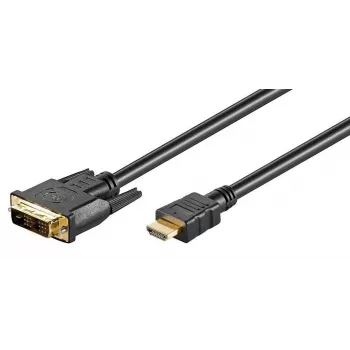Microconnect HDM191815 HDMI į DVI-D adapterio kabelis 5 m juodas