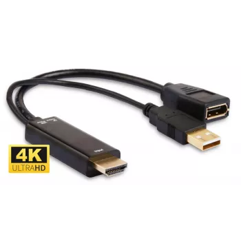 MicroConnect HDMDPP1 HDMI į DisplayPort adapteris 0,15 m juodas